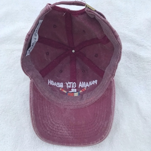 Alvin's Island for Panama City Beach Florida Adjustable Am Flag Purple Ball Cap - Picture 3 of 13